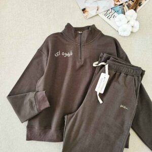 ست نیم زیپ و شلوار دنا