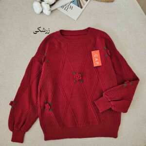 پلیور بافت اطلسی (ایراددار)