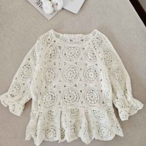 بلوز قلاب بافی الانا (ایراددار)