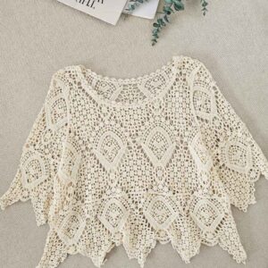 بلوز قلاب بافی میخک