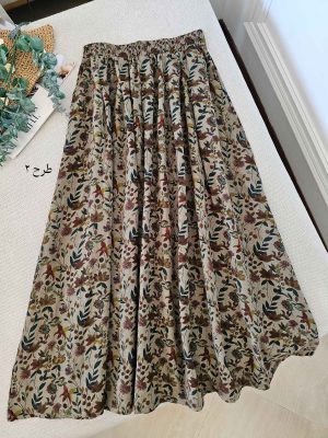 دامن لینن باوان